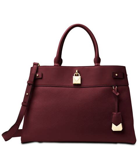 Michael Kors Gramercy Polished Leather Satchel 